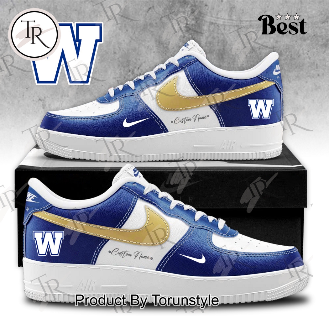Winnipeg Blue Bombers 2025 Logo Custom Name AF1 Sneakers Winnipeg Blue Bombers 2025 Logo Custom Name AF1 Sneakers