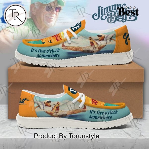 Jimmy Buffett It’s Five O’Clock Somewhere Limited Edition Hey Dude Shoes
