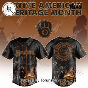 Milwaukee Brewers X Native American Heritage Month Special Edition Baseball Jersey
