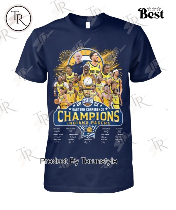 2025 NBA Eastern Conference Champions Indiana Pacers Limited Edition T-Shirt