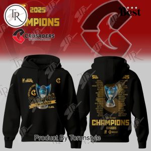 2025 Super Rugby Champions Crusaders 13 Coolabah Hoodie