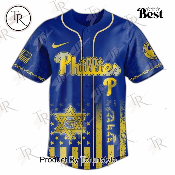 Philadelphia Phillies X Jewish Heritage Month 2025 Limited Edition Baseball Jersey