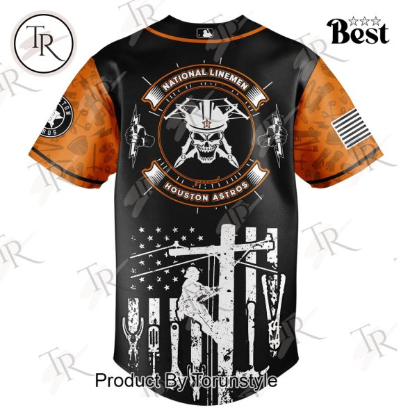 Houston Astros X National Lineman Appreciation Day 2025 Limited Edition Baseball Jersey