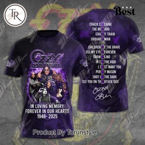 Ozzy Osbourne In Loving Memory Forever In Our Hearts 1948-2025 Hoodie