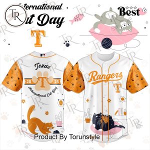 Texas Rangers X 2025 International Cat Day Limited Edition Baseball Jersey