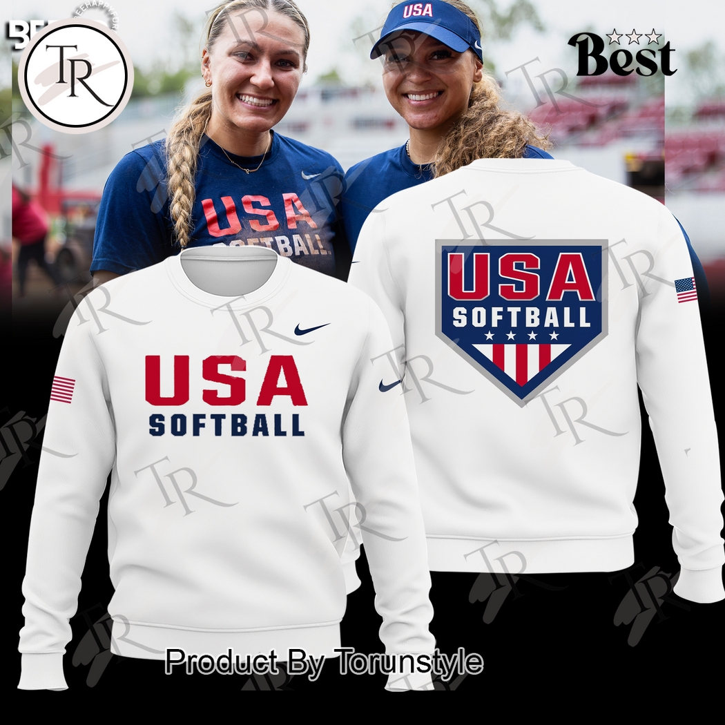 2025 Champions USA Softball Team Limited Edition Hoodie - White 2025 Champions USA Softball Team Limited Edition Hoodie - White