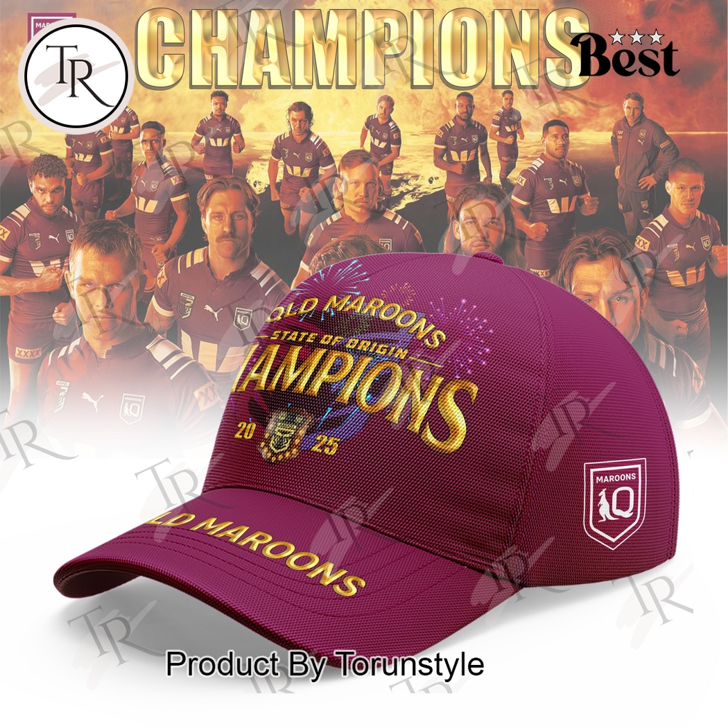 2025 Old Queensland Maroons State Of Origin Champions Limited Edition Cap 2025 Old Queensland Maroons State Of Origin Champions Limited Edition Cap