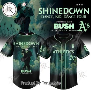 Oakland Athletics X Shinedown Dance, Kid, Dance With Special Guests Bush and Morgan Wade BaseBall Jersey