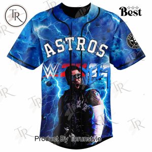 Houston Astros X Jey Uso WWE 2K25 Limited Edition Baseball Jersey