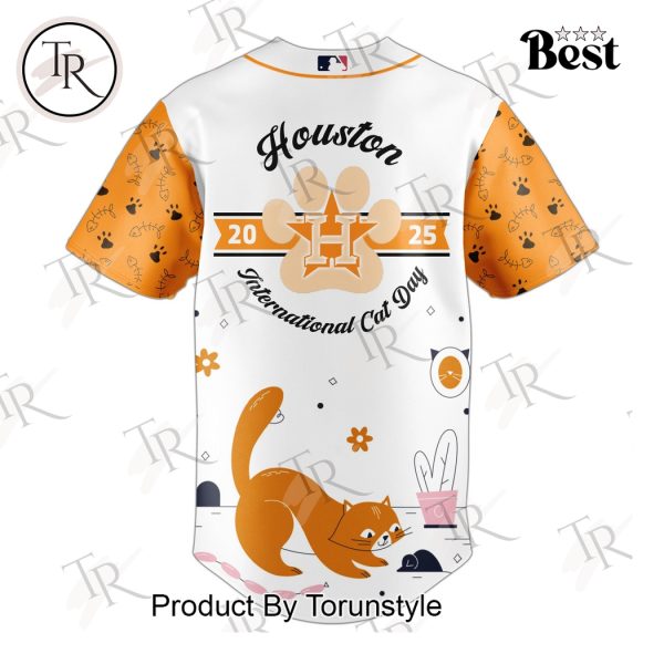 Houston Astros X 2025 International Cat Day Limited Edition Baseball Jersey