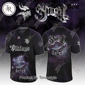 Minnesota Vikings X Ghost Skeletour World Tour 2025 Limited Edition Football Jersey