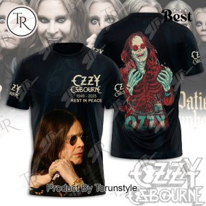 Ozzy Osbourne 1948-2025 Rest In Peace Limited Edition Hoodie