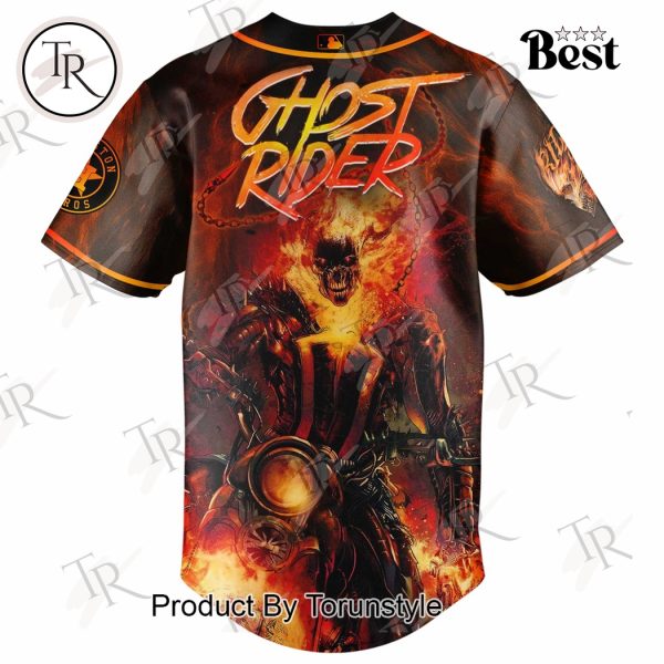 Houston Astros X Ghost Rider 2025 Limited Edition Baseball Jersey