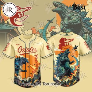 2025 Baltimore Orioles Godzilla New Limited Edition Baseball Jersey