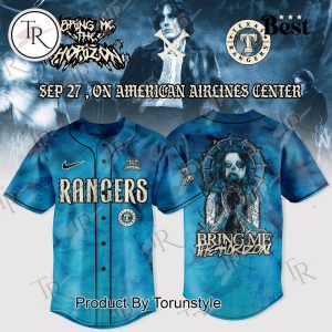 Texas Rangers X Bring Me The Horizon Tour 2025 Baseball Jersey