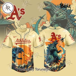 2025 Athletics Godzilla New Limited Edition Baseball Jersey