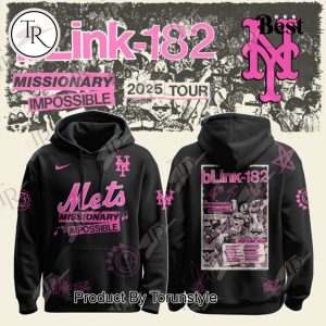 New York Mets X Blink-182 Missionary Impossible 2025 Tour Hoodie New York Mets X Blink-182 Missionary Impossible 2025 Tour Hoodie