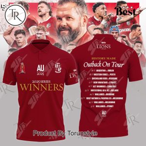 British Irish Lions Winners 2025 Series “History Made Outback On Tour” Polo Shirt