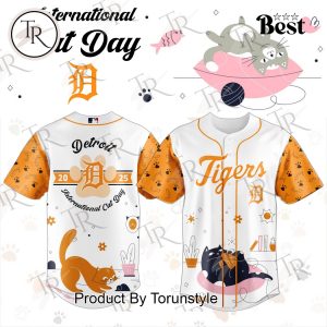 Detroit Tigers X 2025 International Cat Day Limited Edition Baseball Jersey