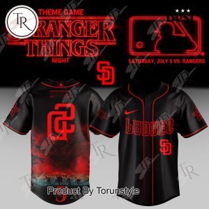 San Diego Padres X Stranger Things Night 2025 Baseball Jersey