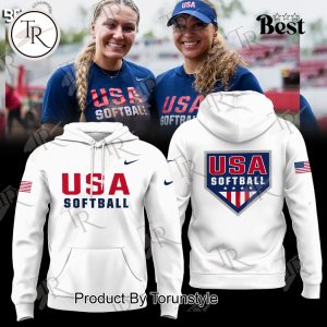 2025 Champions USA Softball Team Limited Edition Hoodie – White