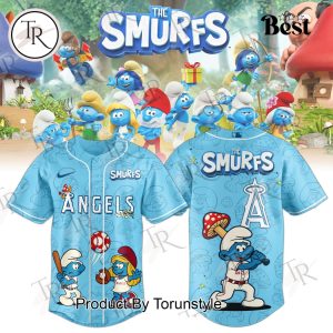 Los Angeles Angels X The Smurfs 2025 Baseball Jersey