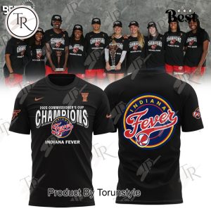 Commissioner’s Cup Champions Indiana Fever 2025 Limited Edition Hoodie – Black