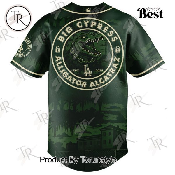 Los Angeles Dodgers X Big Cypress Alligator Alcatraz 2025 Limited Edition Baseball Jersey