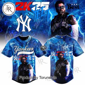 New York Yankees X Jey Uso WWE 2K25 Limited Edition Baseball Jersey New York Yankees X Jey Uso WWE 2K25 Limited Edition Baseball Jersey