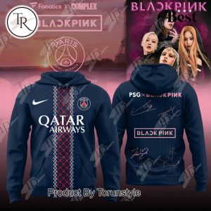 Paris Saint-Germain X BLACKPINK Special Edition Qatar Airways Blue 2025 Hoodie Paris Saint-Germain X BLACKPINK Special Edition Qatar Airways Blue 2025 Hoodie