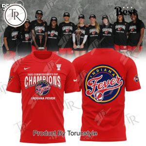 Commissioner’s Cup Champions Indiana Fever 2025 Limited Edition Hoodie – Red