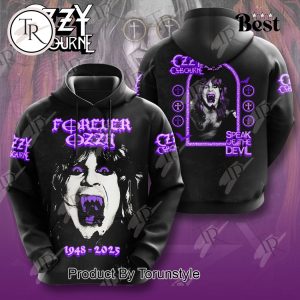 Forever Ozzy Osbourne 1948-2025 Speak Of The Devil Hoodie