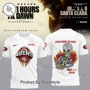 San Francisco 49ers X The Weeknd After Hours Til Dawn 2025 Limited Edition Hoodie – White