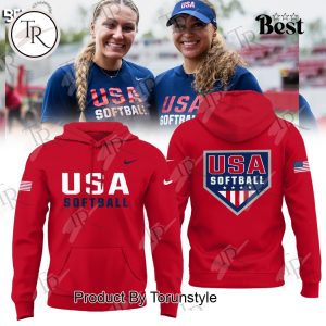 2025 Champions USA Softball Team Limited Edition Hoodie – Red