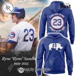 Chicago Cubs Ryne “RYNO” Sandberg Blue Hoodie