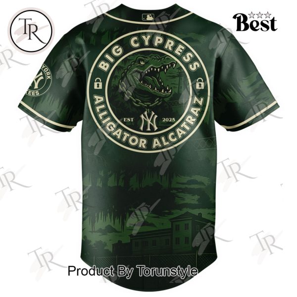 New York Yankees X Big Cypress Alligator Alcatraz 2025 Limited Edition Baseball Jersey