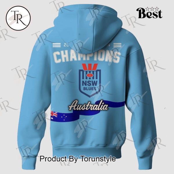 Champions 2025 State Of Origin New South Wales Blues X Australia Limited Edition Hoodie