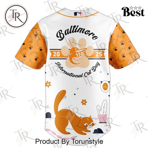 Baltimore Orioles X 2025 International Cat Day Limited Edition Baseball Jersey