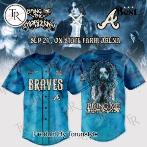 Atlanta Braves X Bring Me The Horizon Tour 2025 Baseball Jersey
