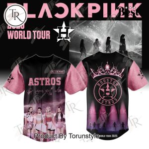 2025 Houston Astros X Blackpink World Tour Limited Edition Baseball Jersey