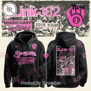 Milwaukee Brewers X Blink-182 Missionary Impossible 2025 Tour Hoodie