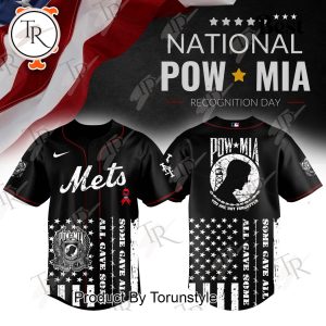 New York Mets X National POW MIA Recognition Day 2025 Limited Edition Baseball Jersey