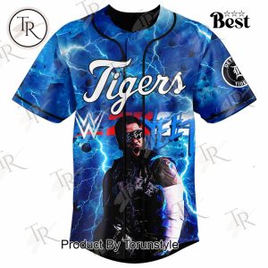 Detroit Tigers X Jey Uso WWE 2K25 Limited Edition Baseball Jersey