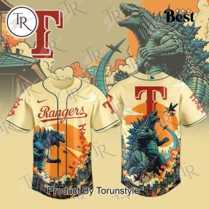2025 Texas Rangers Godzilla New Limited Edition Baseball Jersey