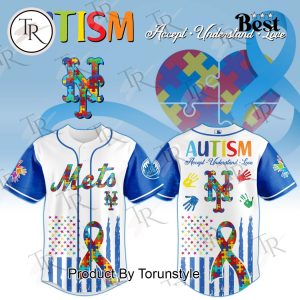 New York Mets X Autism Awareness Month Accept-Understand-Love 2025 Limited Edition Baseball Jersey
