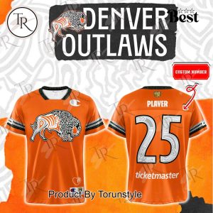 Denver Outlaws X Indigenous Heritage 25 Custom Name Football Jersey