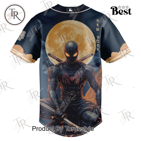 New York Mets X Spiderman Japan 2025 Special Edition Baseball Jersey