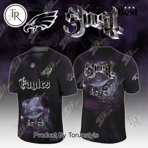 Philadelphia Eagles X Ghost Skeletour World Tour 2025 Limited Edition Football Jersey