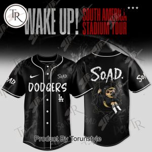 Los Angeles Dodgers X Wake Up! South America Stadium Tour 2025 “S.O.A.D” Limited Edition Baseball Jersey