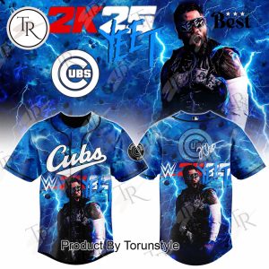 Chicago Cubs X Jey Uso WWE 2K25 Limited Edition Baseball Jersey